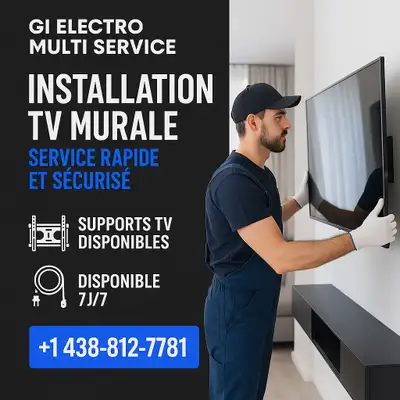support mural & wall moun tv Installation, View more