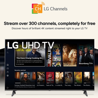 LG 50” 4K UHD Smart TV (50UQ70) – Open Box, Never Used, View more