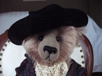 Highwayman  Teddy bear handmade by artist Betsy Reum