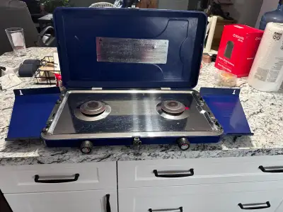 Woods propane camp stove. Get ready for next year's camping season. Located in Penhold. $90 obo