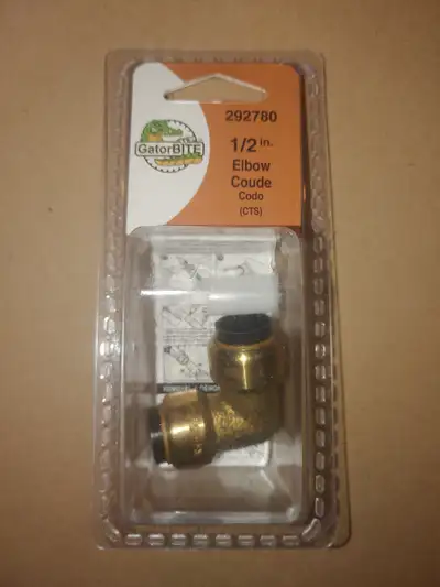 This is a push fitting for 1/2 inch copper or PEX pipe. It is unopened.