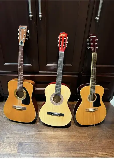 3 more ACOUSTIC GUITARS - TEMPO / BC / ARIANA - NICE CONDITION, View more