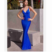 Cinderella Divine Royal Blue Prom Dress/ Evening Gown