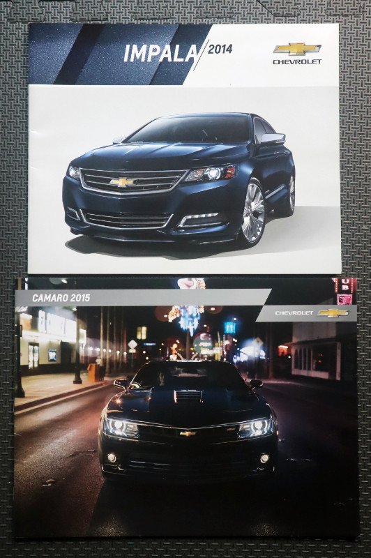 Chevrolet Sales Brochures - 2014 Impala and 2015 Camaro in Other Parts & Accessories in Chatham-Kent