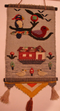 Hand made Yak's wool wall hanging from Tibet