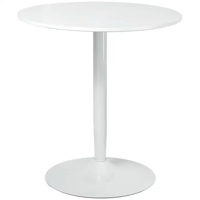 White Modern Kitchen Table steel base, Round Dining Table  in Dining Tables & Sets in Markham / York Region - Image 3