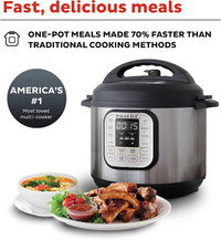 InstantPot Duo Plus V5 7-in-1 6QT StainlessSteel Pressure Cooker