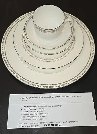 Vera Wang with Love dish set, View more