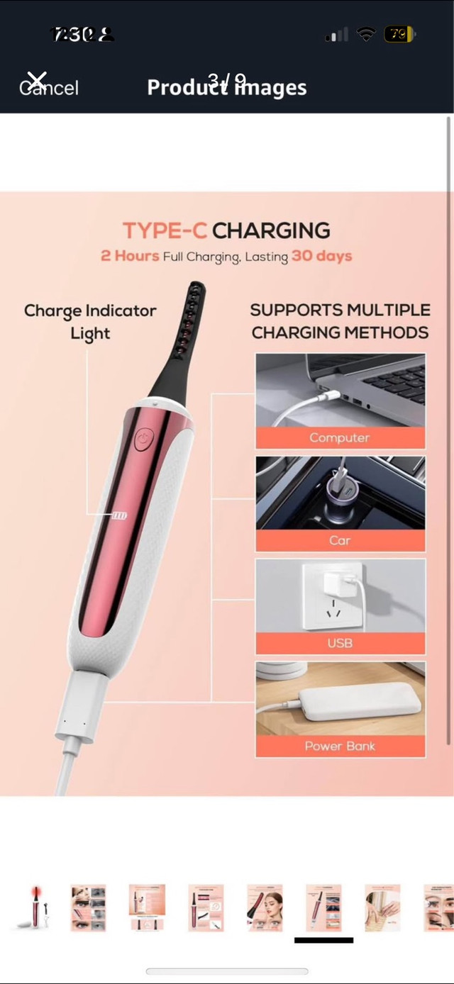Heated Eyelash Curler in Health & Special Needs in City of Toronto - Image 3