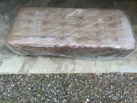 Sale - Mitchell Gold brown leather bench