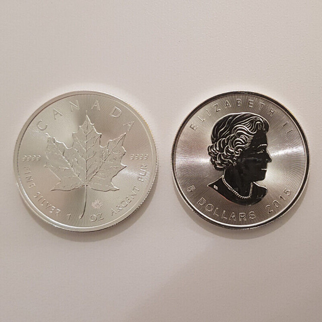 Pièces Monnaie Royale Canadienne MRC Feuille d'érable argent 999 dans Art et objets de collection  à Ville de Montréal - Image 2