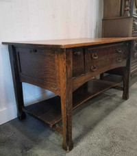Antique Mission Style Desk - Delivery Available 