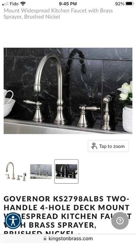 KINGSTON KITCHEN FAUCET in Plumbing, Sinks, Toilets & Showers in Dartmouth - Image 2