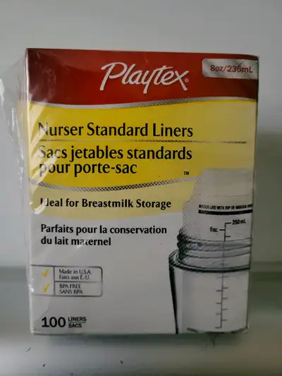 Playtex Nurser Standard Liners 8oz ( 236ml ) 100 Count .#4388206626