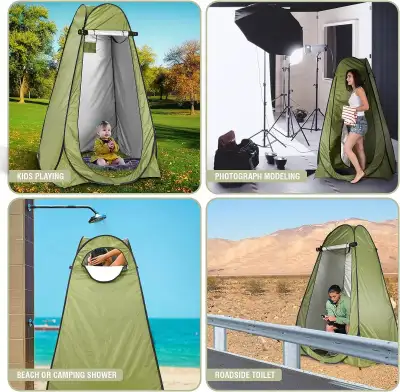 Pop Up Privacy Tent Camping Toilet Dressing Changing Room Tent, View more
