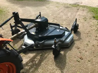 Original Owner selling my rear-discharge 60” finish mower. Perfect for large lawns, parks, acreage....