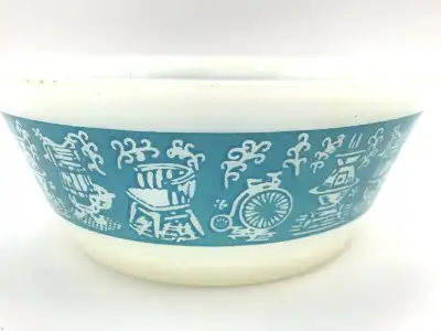 Anchor Hocking BOWL: BICYCLE/OVEN/WASHING MACHINE CHAIR BLUE, View more