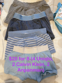 4T-6T boy tees, swimming pants, underwear, 110-120 clothes 