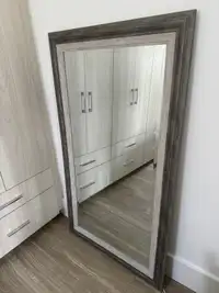 Decorative Wood frame bevel wall mirror 