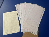 Blank punchcards for knitting machine