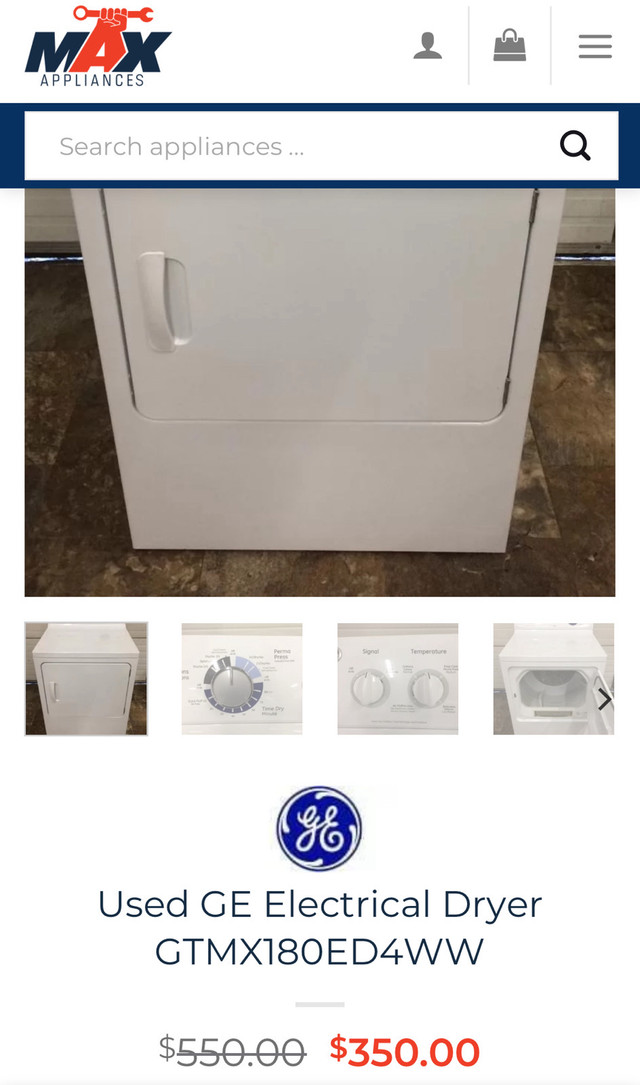 220v GE electric dryer in Washers & Dryers in Gatineau - Image 4