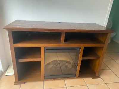 Meuble de salon avec foyer électrique, View more