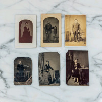 Group of Tintype Six Full Length Victorian – Upper Canada