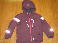 Helly Hansen size 4 toddler winter jacket - burgundy