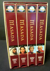 Masada  TV Miniseries (VHS, 1981, 4-Tape Set) Peter Strauss NICE