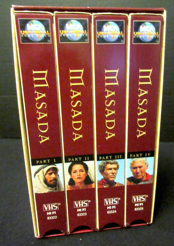Masada  TV Miniseries (VHS, 1981, 4-Tape Set) Peter Strauss NICE in CDs, DVDs & Blu-ray in Stratford
