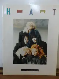 VINTAGE HEART 'BAD ANIMALS TOUR 1988' TOUR BOOK w/ TICKET STUB