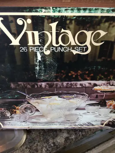 Vintage Punch Bowl Set, View more