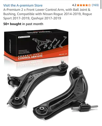 2 x Front Lower Control Arm Nissan Rogue Qashqai, View more
