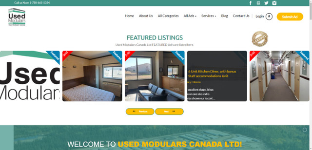 USED MODULARS YELLOWKNIFE- List and Buy Used Modulars in Other Business & Industrial in Yellowknife