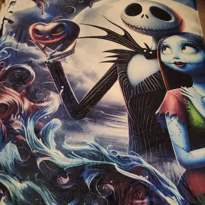 gorgeous Nightmare before Christmas  70"x85" plush blanket, View more