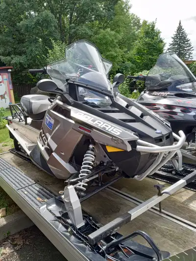 Sled has electric start, reverse and hand warmers. 1200 km. Including 30 jiffy ice auger and a new 6...