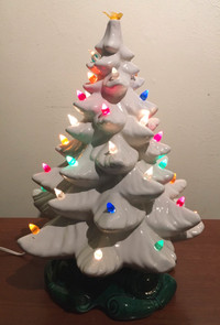 Large Vintage Ceramic Christmas Tree