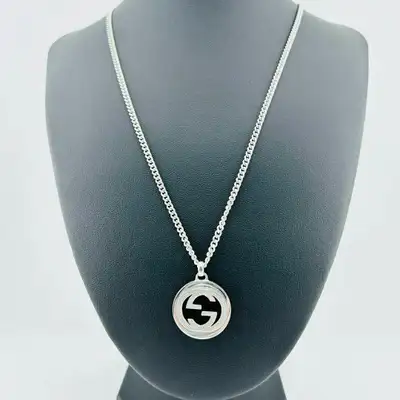 Collier Gucci S925 authentique  pour homme ** Évalué et testé **, View more