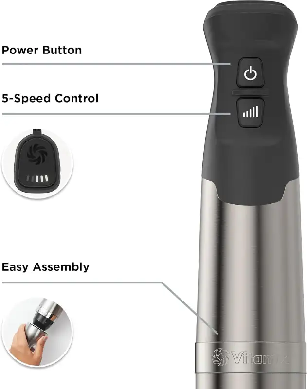 Vitamix 5-Speed Immersion Blender Stainless Steel 625 Watts in General Electronics in City of Toronto - Image 7