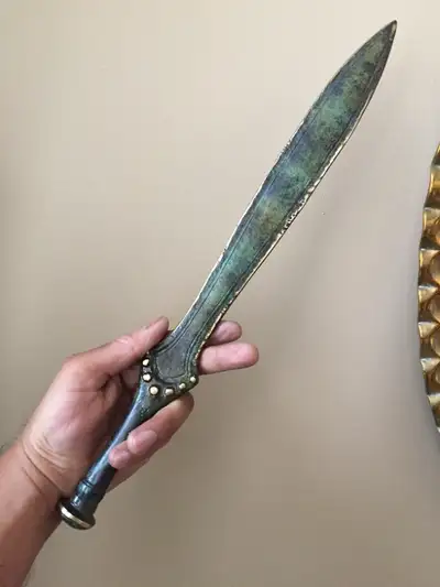 *Solid Bronze! *Handmade in Greece! *Over 17" / 44cm long! *Heavy. This is from my own personal coll...