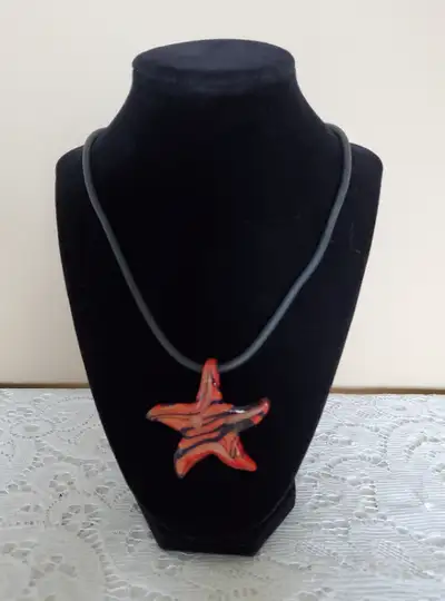 HAND-BLOWN STARFISH NECKLACE, View more