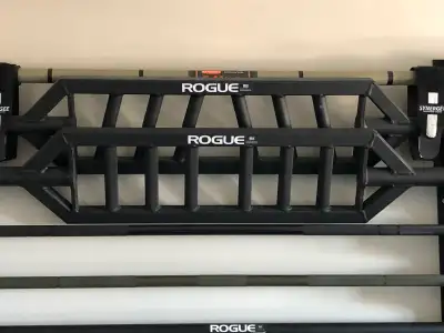 Rogue Fitness multi grip barbells, View more