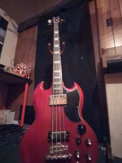 Epiphone Bass Guitar Electric Cherry Red, View more