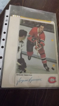 ERROR CARD/1971-72 TORONTO SUN NHL ACTION PLAYER/LAPERRIERE