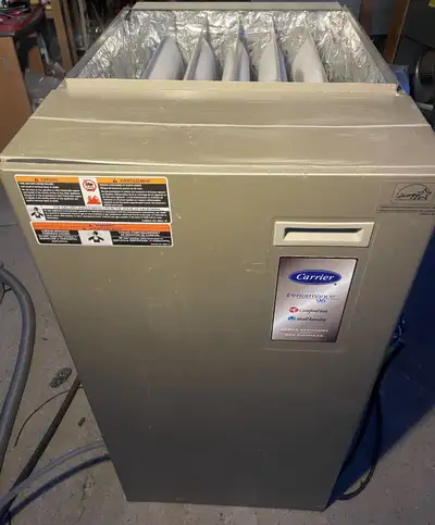 Carrier UPFLOW High Efficiency Furnace, input 95/62kBTU/h, 2 stg, View more