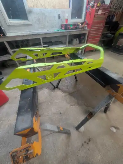 I am selling an Itek snowmobile bumper that fits a 2018 Ski-Doo. This vibrant green bumper is in exc...