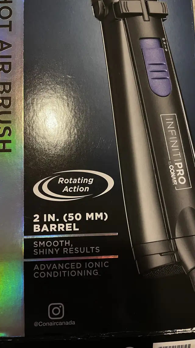 new InfinitiPro by Conair  Spin Air Rotating Styler, 2 Inch in General Electronics in Markham / York Region - Image 3