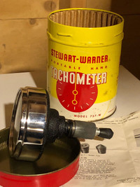 tachometre antique stewart warner
