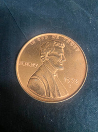 Large 1972 American Penny