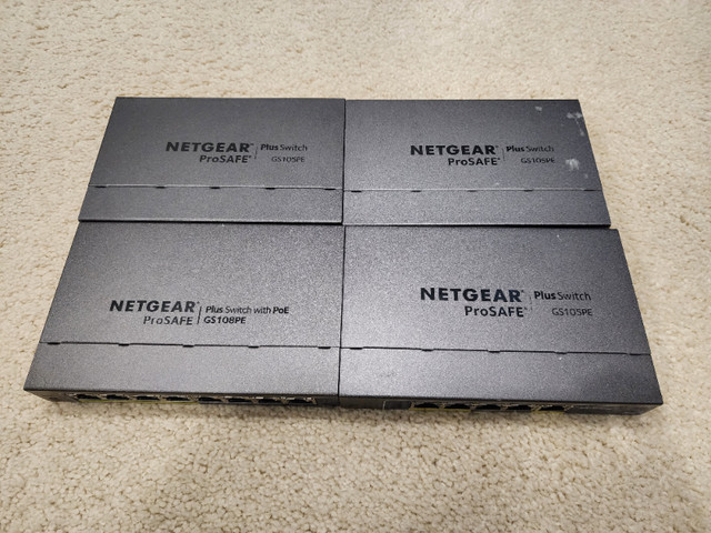 3 Netgear ProSafe Plus GS105PE Managed POE Switches + 1 GS108PE in Networking in Markham / York Region - Image 3